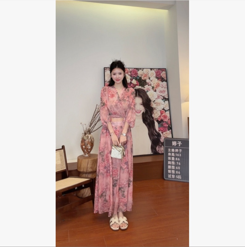 4.23【Tingzi New Style】Elegant and Versatile Two-Piece Set # # H888-6160