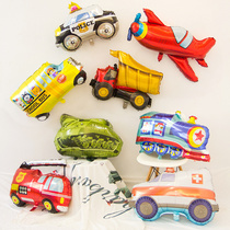 Boys' vehicles aluminum-membrane balloons happy birthday party to take pictures of props decorations