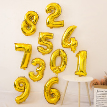 16 inch digital aluminum balloon baby birthday decoration supplies 100 days banquet party balloon scene layout