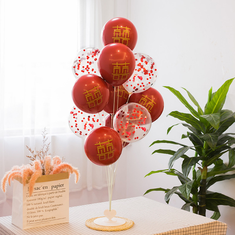 Wedding balloon table floating decoration ins wedding room wedding props balloon floor bracket new house scene layout supplies