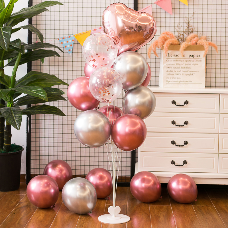 ins wind table floating balloons Romantic Engagement Wedding House Decoration Birthday Party Post Wedding Valentine's Day Scene Placement