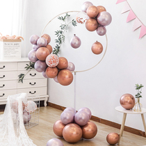 Table floating balloon column birthday decoration floor bracket wedding room engagement opening wedding wedding road guide scene layout