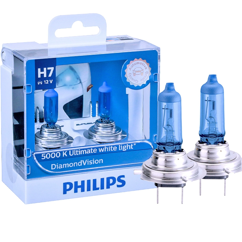 Bóng đèn pha ô tô Philips 5000K Wuling Hongguang MINIEV / Hongguang / Hongguang S1 / S3 Rongguang S / V đèn gầm ô tô hàn kính ô tô 