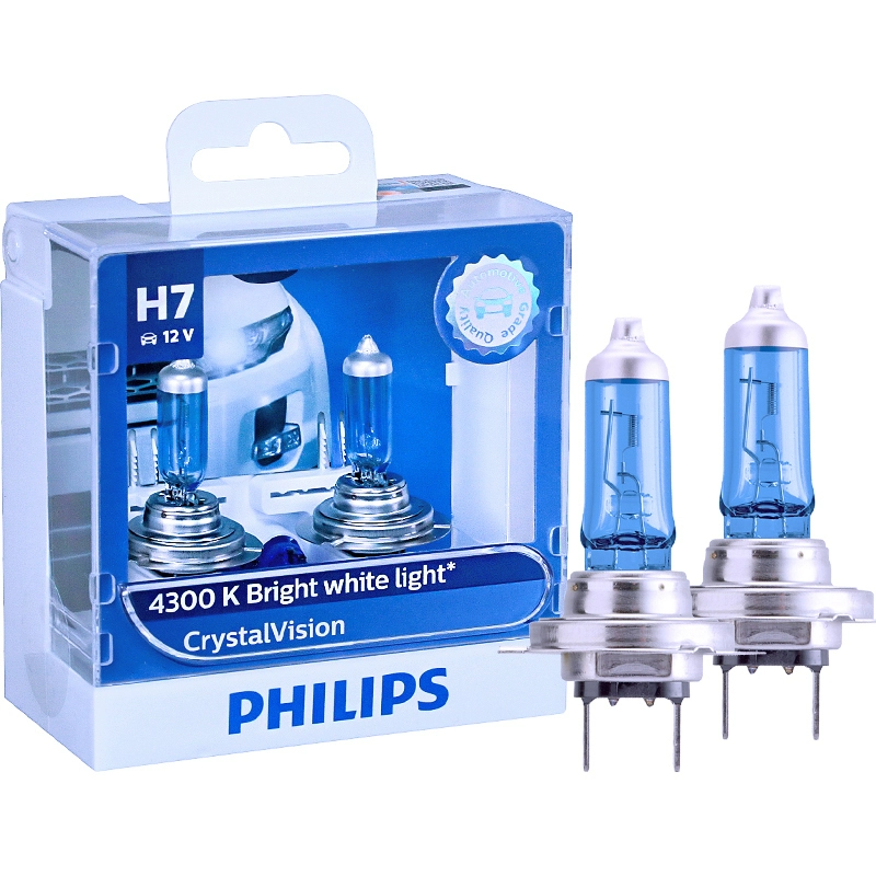 Philips 4300K ​​Mitsubishi Wingshen Outlander ASX Jin Hyun Pajero Bóng đèn pha halogen chiếu gần chùm sáng cao gương cầu lồi ô tô kính xe ô tô 