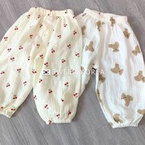 Infant and childrens clothing summer pants cotton gauze casual pants summer bloomers for men and women baby anti-mosquito pants