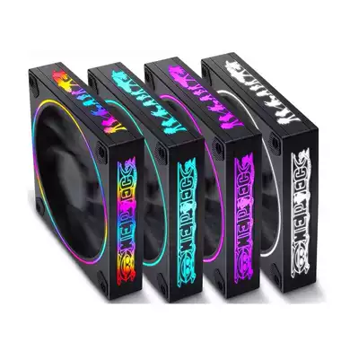 Computer host main case fan rgb colorful 12cm wireless remote control color changing one piece of Sea King fan