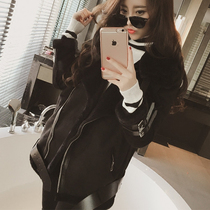 South Korean leather hair Thickened Jacket Woman 2021 Autumn Winter New jacket Deer Leather Suede Punk Lamb Wool Locomotive Suit
