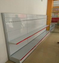 Supermarket shelves drugstore shelves Stationery store hole hole board display stand Mobile phone jewelry single-sided double-sided hole board shelf