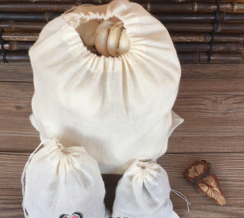 Single 20*26cm Pure cotton gauze Chinese medicine frying bag Tea bag Filter bag Halogen bag Hot pot bag