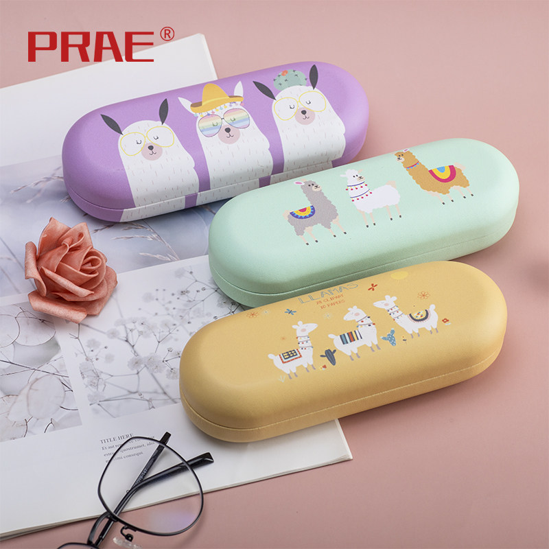 Glasses case ins simple cartoon anti-pressure and anti-fall cute student creative art portable myopia eye box cloth