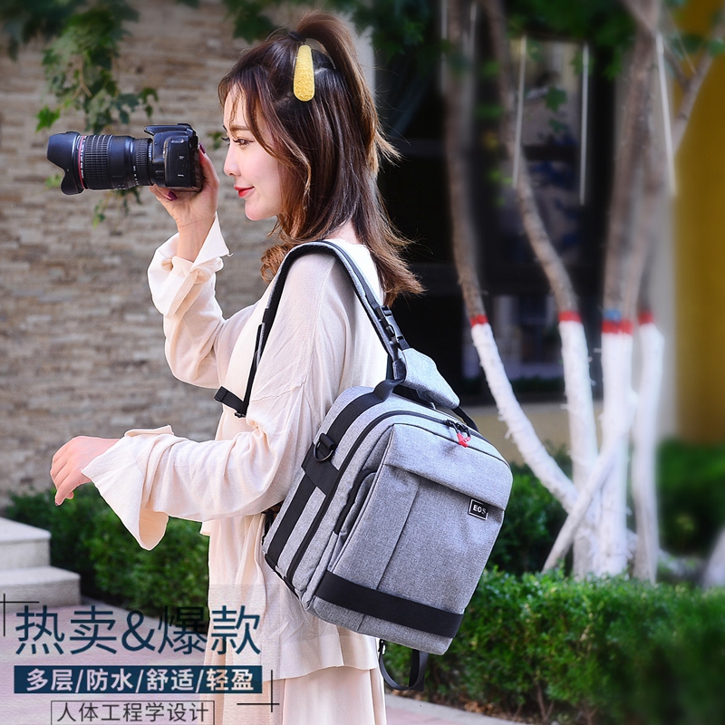 Suitable for Canon Nikon Sony camera bag single-eye shoulder shoulder photography bag female cute waterproof digital backpack