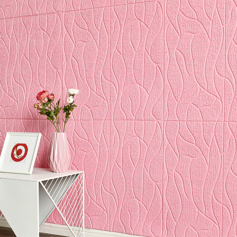 Self-adhesive 3D three-dimensional wall stickers TV background wall Living room wall decoration Bedside background stickers waterproof and moisture-proof wallpaper