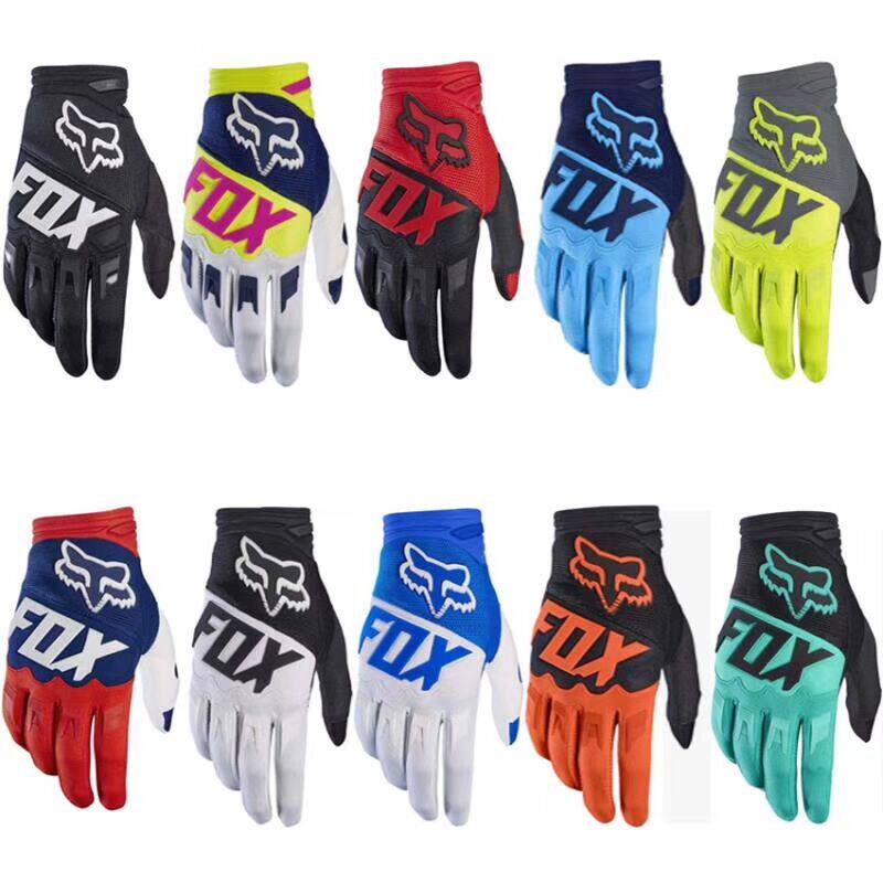 2019 FOX mountaineering bike bike riding speed drop cross country gloves Long finger Locomotive Racing All Finger Gloves