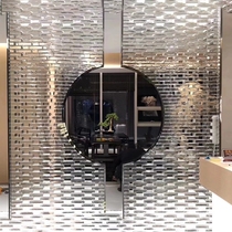 Curtain wall ice crystal pattern partition wall solid decoration creative bubble crystal brick transparent rectangular glass brick home