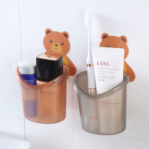 Сушилка, держатель для стакана, зубная щетка, настенная система хранения, с медвежатами