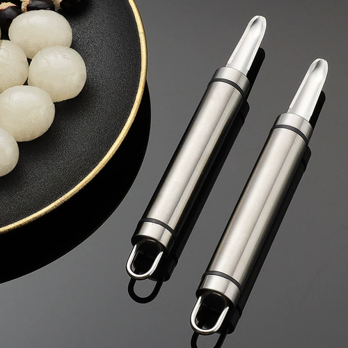 Нож из нержавеющей стали для удаления нитей из креветок выкапывает желудок креветки, очищает панцирь креветки и удаляет нити из креветок Артефакт вытаскивает нити из креветок, вскрывает спинку креветки и удаляет сердцевину лонгана