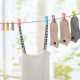 Windproof plastic ຂະຫນາດນ້ອຍ clips towels clothes socks underwear hanging multi-clip clothes hanger quilt drying clothespins 20 pack