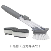 Длинная ручка + 1 кисть + 2 насадки-спонжи.