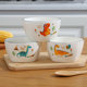Cartoon ceramic rice bowl cute rice bowl set creative breakfast square bowl internet celebrity children's bowl home super cute bowl