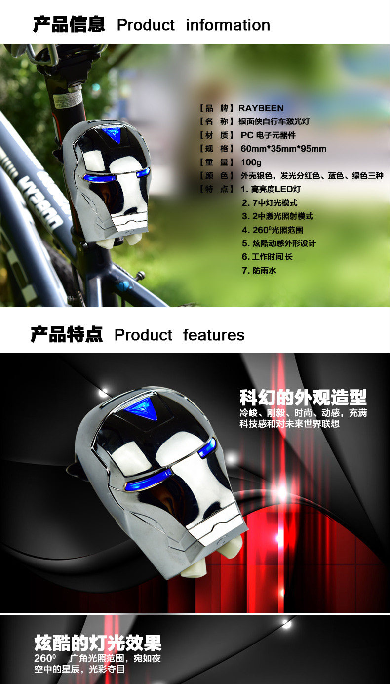 Eclairage pour vélo ACRONO - Taillights - Ref 2398157 Image 8