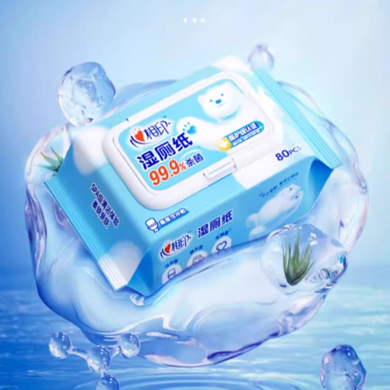 心相印湿厕纸80抽家庭