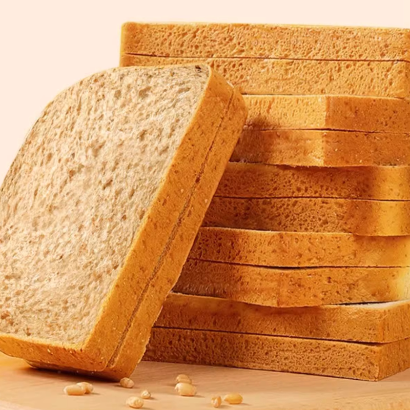 全麦面包0脂肪吐司无糖精减低肥代餐整箱黑麦饱腹粗早餐粮零食品