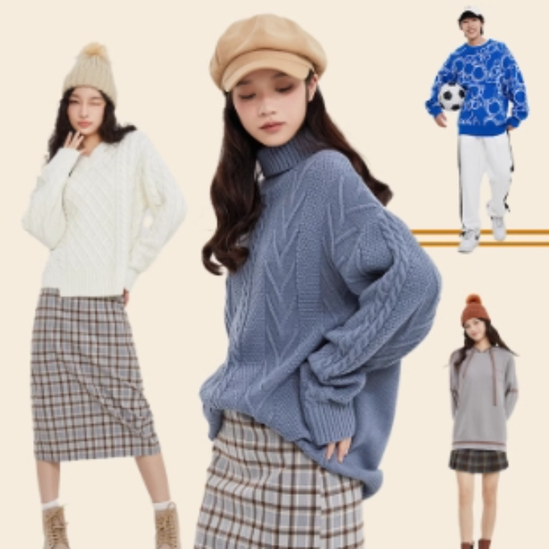 美特斯邦威毛衣男女秋