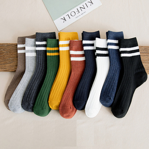 【12双装】男士精梳纯棉中筒袜