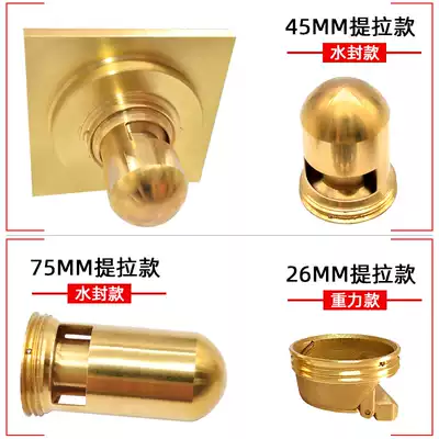 All brass floor drain accessories deodorant anti-blocking filter element balcony powder room shower room living room floor drain filter element