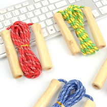 Jump Rope Children Elementary School Kids Competition Beginner Wood Handle Adjustable Little Ones Kindergarten Gift Single Parenting Fitness