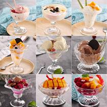 Put fruit restaurant fresh ice cream cup utensils yogurt glass bowl fruit fishing fancy shape smoothie cup big mouth