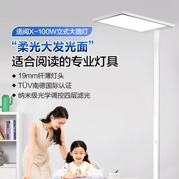 Panasonic Floor-Standing Eye-Protection Lamp for Studying, Children's Desk Reading Lamp, Piano Lamp, Full-Spectrum Vertical Street Lamp