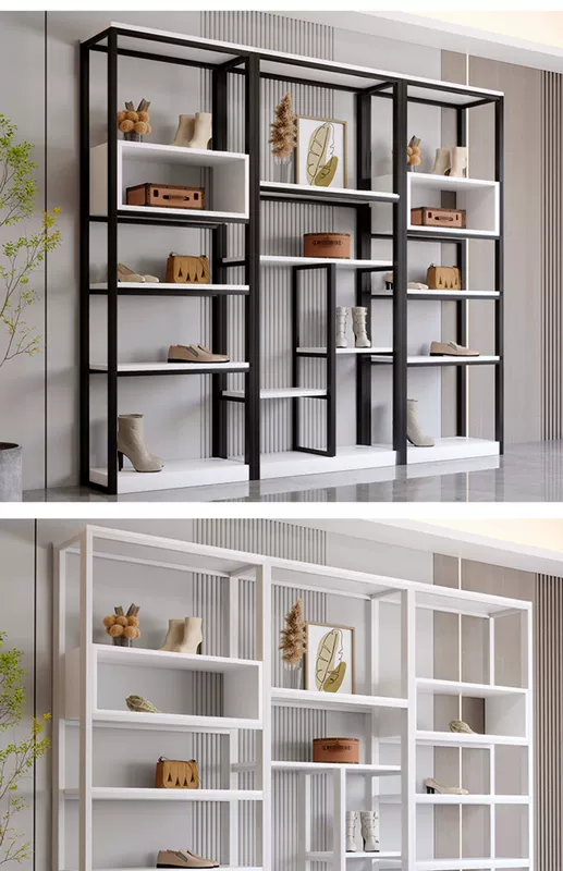 Giá để giày giá trưng bày cửa hàng giày kệ túi phát sóng trực tiếp giá trưng bày cửa hàng quần áo giá trưng bày tủ giày tủ trưng bày giày