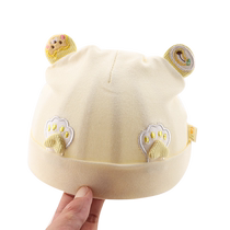Baby Hat Spring Autumn Thin Tire Cap 0 March Pure cotton Little of age newborn baby male and female baby jacket head cap