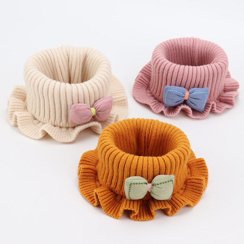 Baby Bib Winter Warm Baby Scarf Autumn Winter 5 months - 6 years old 1 cute girl princess slip neck children's tide