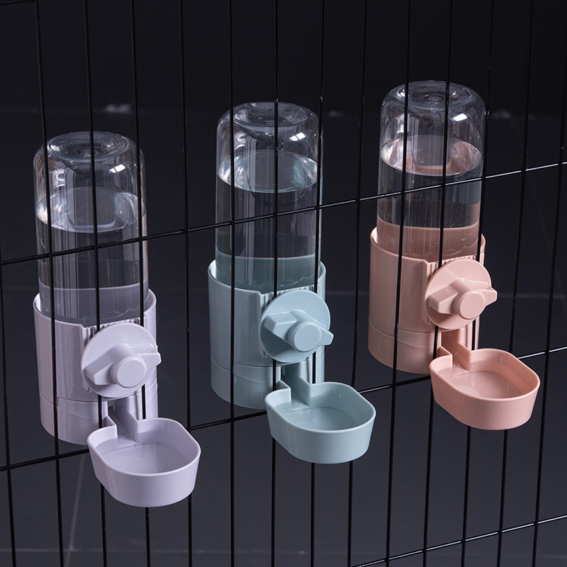 Cat bowls anti-overturning suspended pet bowls automatic feeding machine kittens cage hanging bowls food pots rabbit water bowls supplies