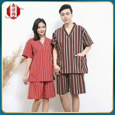 Tai Nuo brocade sweat steamed clothing women cotton Chinese steamed clothing cute sexy sauna plus fat large size high grade beauty pedicure bath clothing
