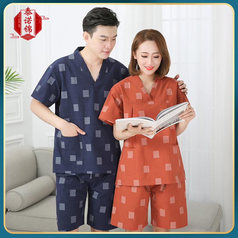 Tenojin Khan Steamed Women's Pure Cotton Big Size Plus Fattening Sauna With Cute Sexy Hansteamed Woman Upscale Bathing Suit Man