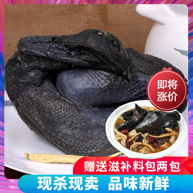 乡缘时空  农家散养300天白羽乌鸡 800g*2只 图2