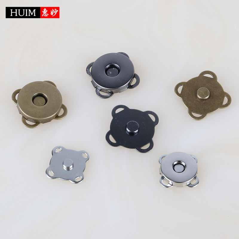 Magnetic snap magnet snap Coat invisible snap snap snap snap Plum-shaped double-sided hit nail Free seam magnetic snap Luggage accessories