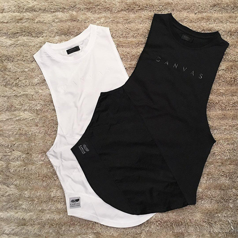 Fitness men's vests, sports quick-drying training basketball jackets, track and field T-shirts, trendy weightlifting tops, American running clothes