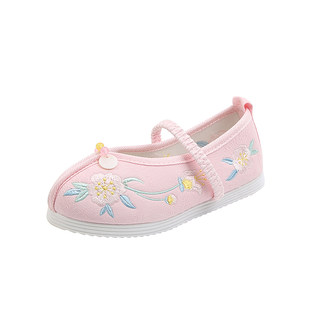New girls' cloth shoes children's embroidered shoes ancient style shoes old Beijing traditional cloth shoes children's shoes princess baby Hanfu shoes