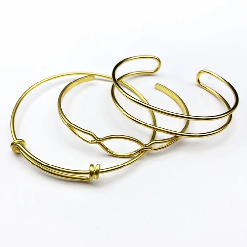 藏月阁 Китайский древний стиль волосы корона Diy медный браслет Hanfu аксессуары с двойным пустого материала xiuhe