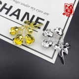 藏月阁 Металлические трехмерные аксессуары ручной работы, ручка, китайская шпилька, ханьфу, аксессуар, в цветочек, «сделай сам», косплей