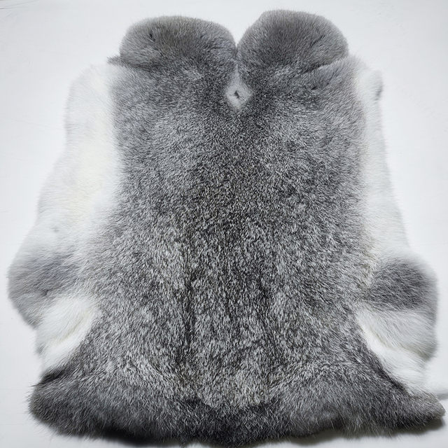 Whole rabbit fur raw material real fur integrated original ecological fur DIY clothes liner knee pads blanket seat cushion