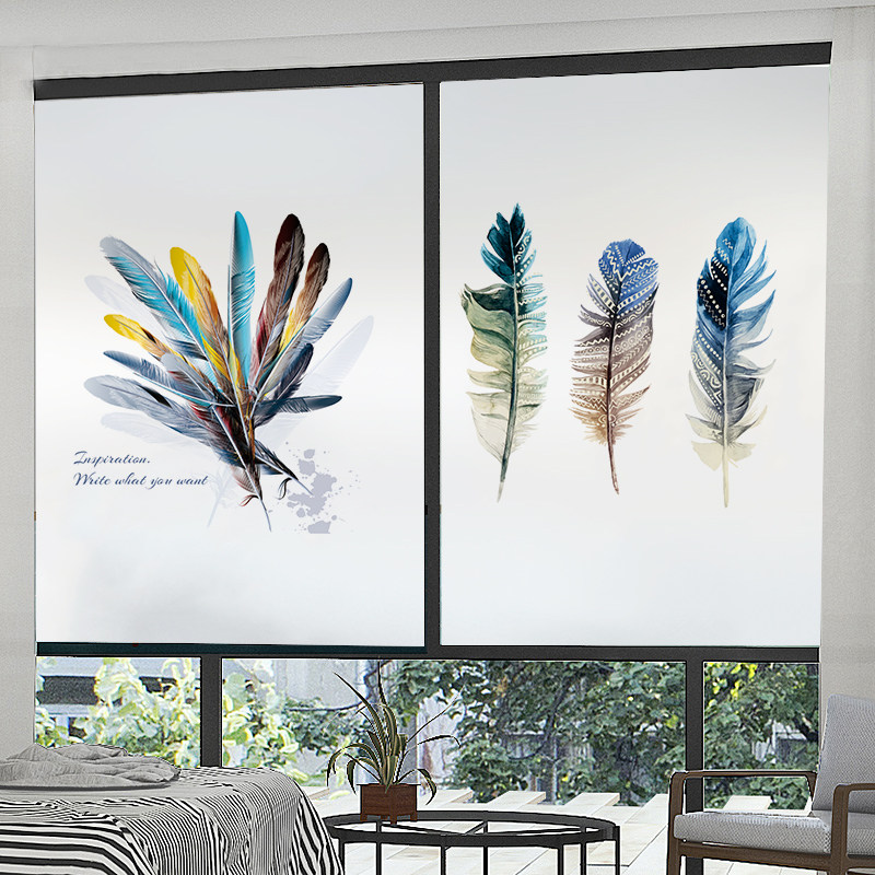 Bathroom Window Glass Stickers Light Transmission Opaque Shield Sunshine Make-up Room Anti-Peep Frosted Toilet Cling Film anti-light