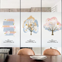 Frosted paper glass film toilet anti-peep transparent opaque bathroom toilet window glass sticker anti-light