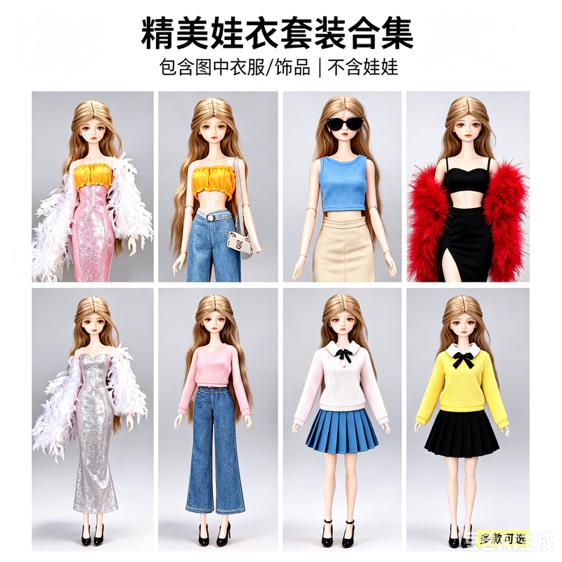 Dress up Dolls with Clothes 30cm Doll Clothes Princess Dress Fashion Xiaobu Frstppob Xin Yi Bi Toys Doll Clothes