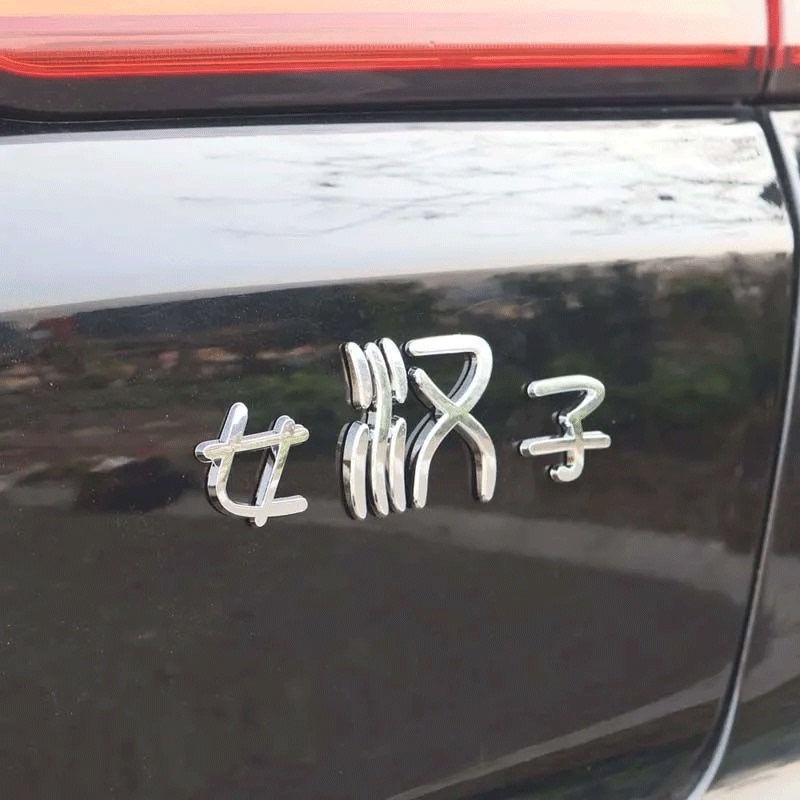 Byd New Energy Han Series Personalized Funny Creative 3D Car Tail Sticker Female Tough Guy Hamburger Tramp Byd New Energy Han Series Personalized Funny Creative 3D Car Tail Sticker Female Tough Guy Hamburger Tramp