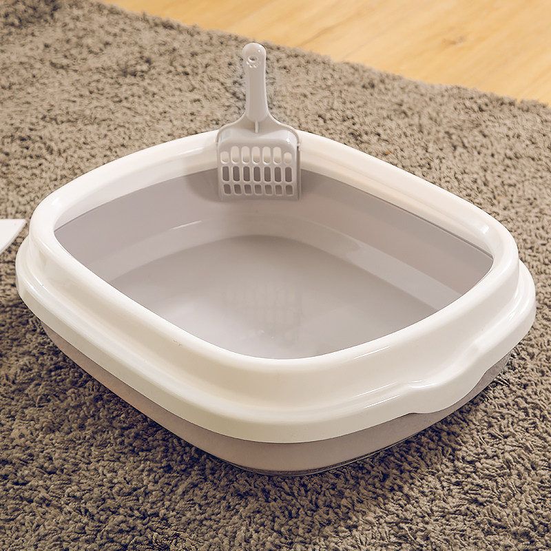 Cat litter basin Top-entry splash-proof semi-enclosed deodorant cat shit basin Oversized king-size cat toilet supplies